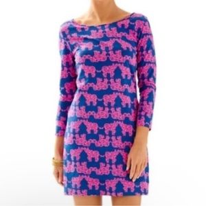 Lily Pulitzer elephant Dress - long sleeve